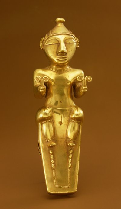 Quimbaya lime flask, from Colombia by Pre Columbian